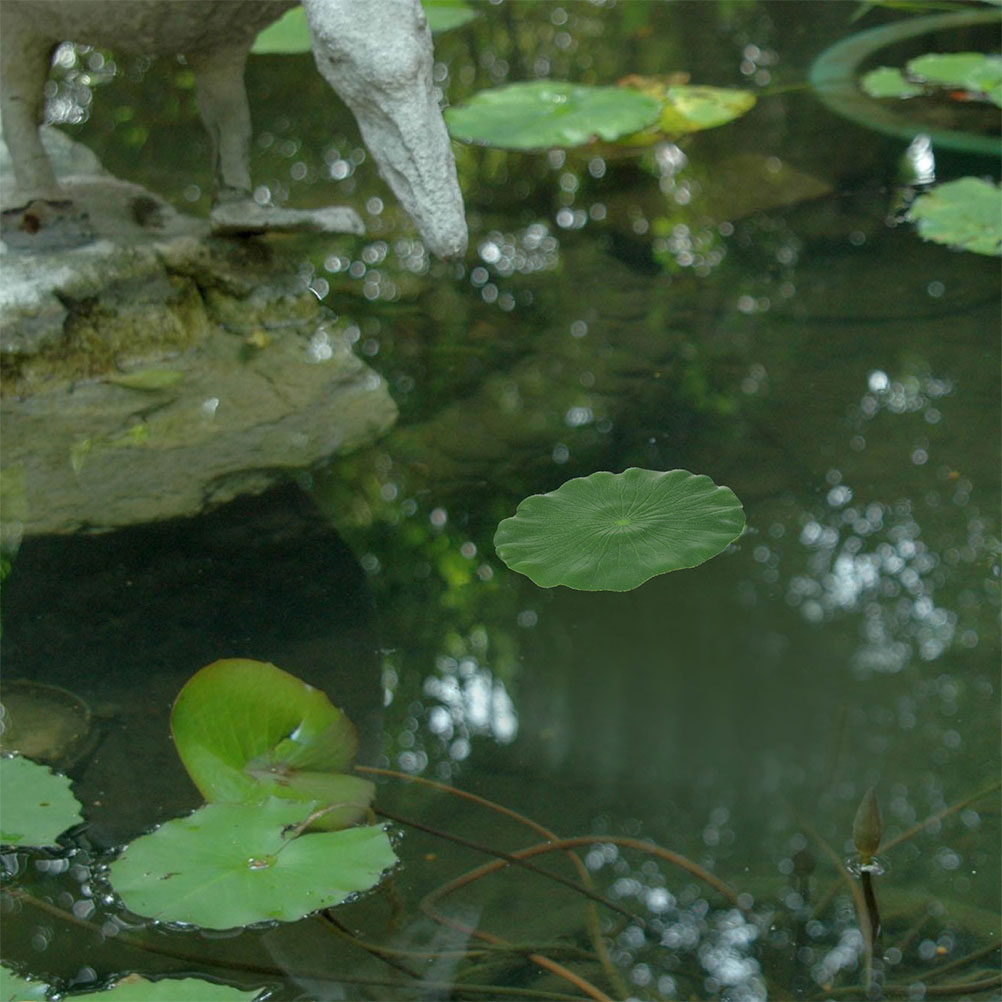 Aquarium Planted Aquarium - 15 Stück Künstliche Seerosenblätter, Realistische Schwimmende