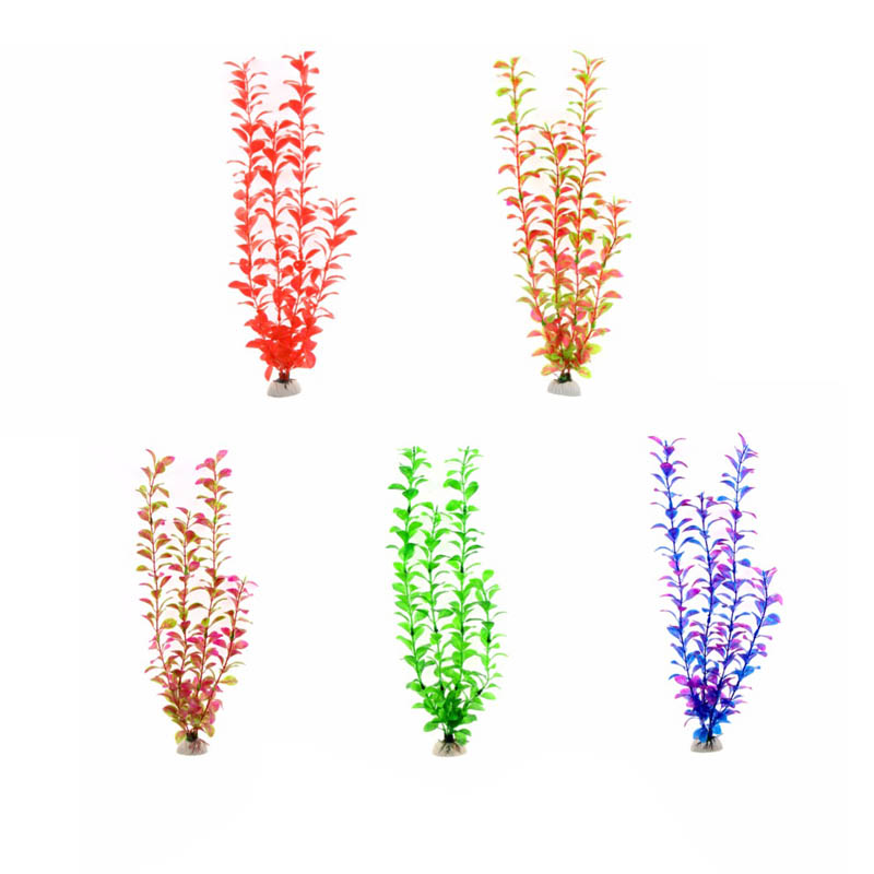 Aquarium Plant Ornament - Ornament, Aquarium-Zubehör, künstliche Unterwasserpflanzen, Aquarium-Dekoration, 5-farbige