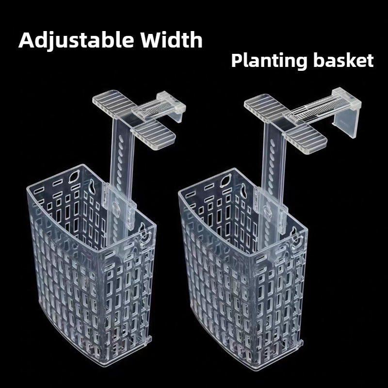 Aquarium Plant Ornament - Aquarium Pflanzenhalter, höhenverstellbar, Hebekorb, Aquarien, hängende