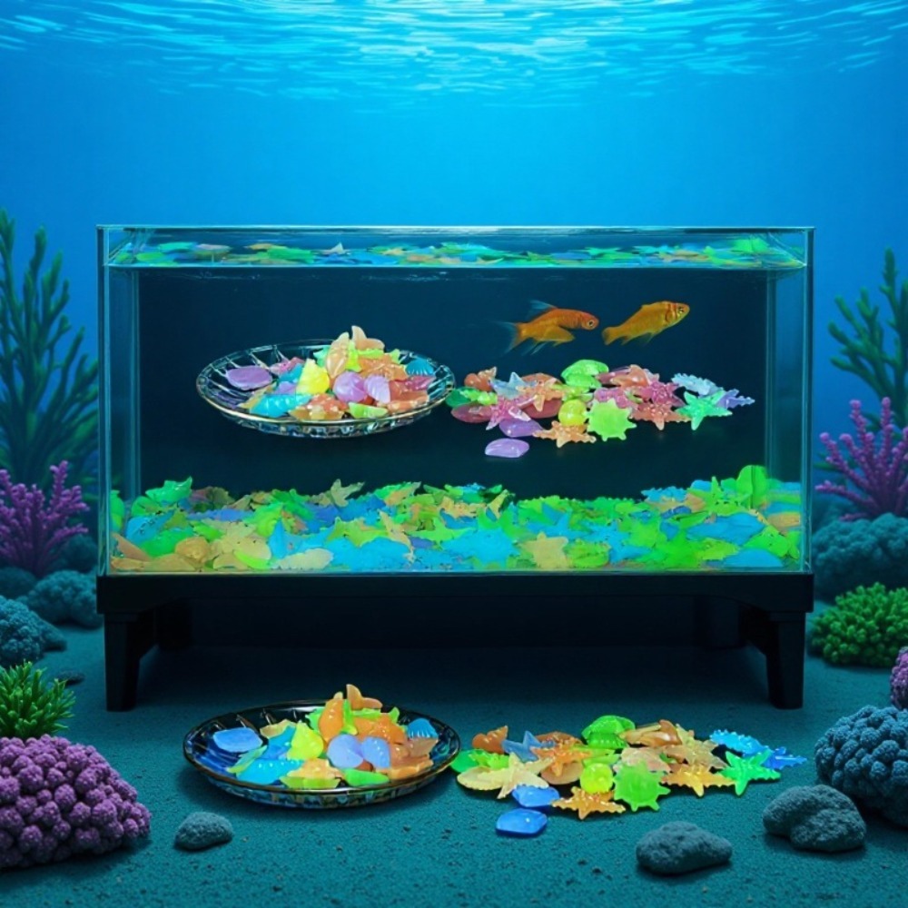 Leuchtende Ozeansteine, fluore – Aquarium Plant Ornament Bewertung und Preis