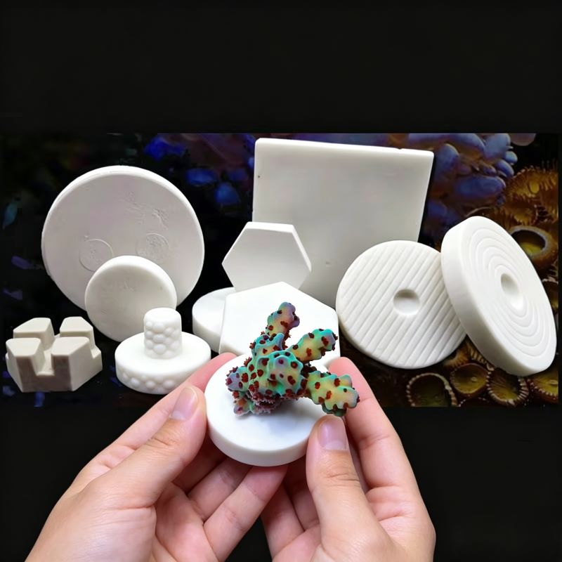 SPS Keramik-Korallen-Frag-Plat – Aquarium Plant Ornament Bewertung und Preis