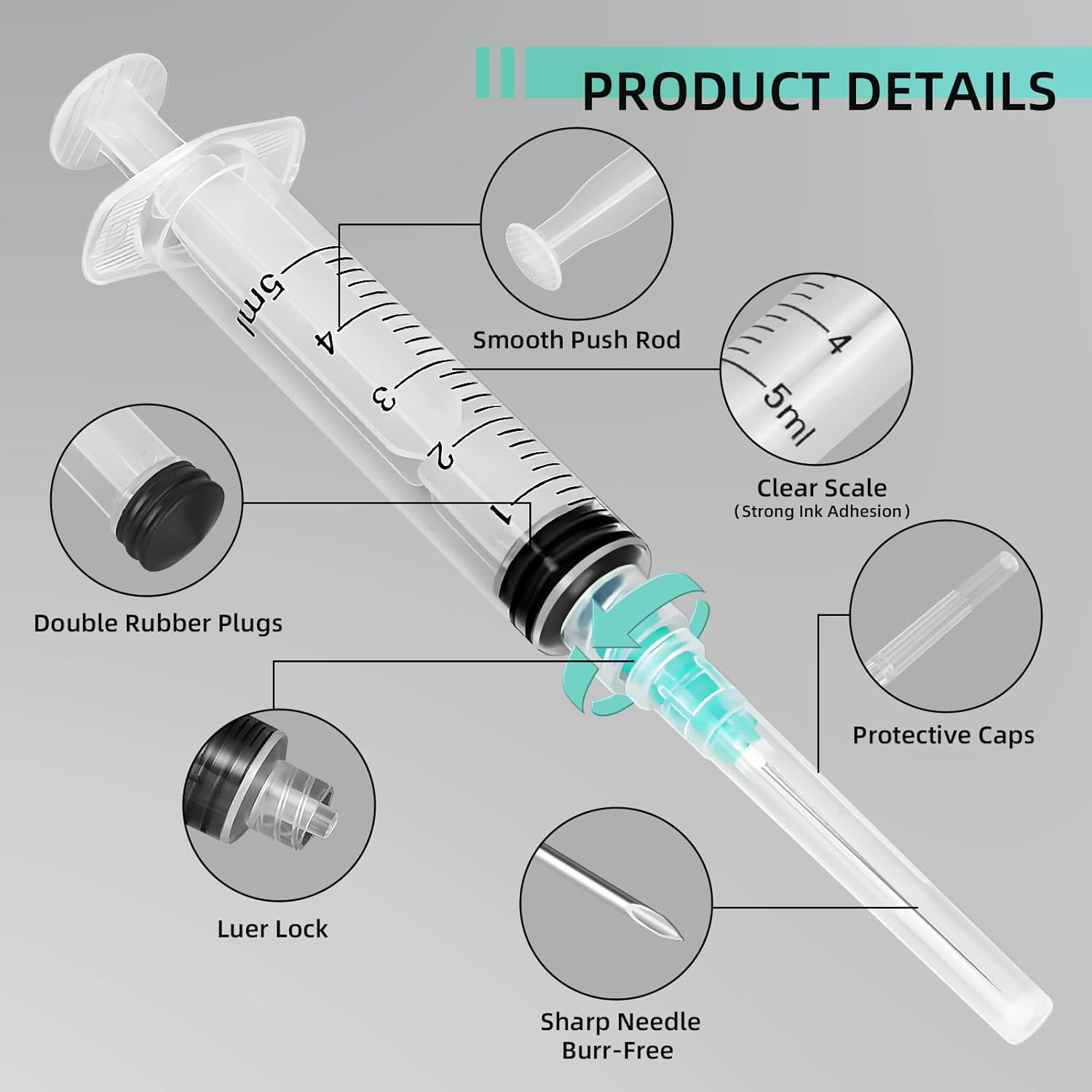 5ml Luer-Lock-Spritze, geeigne – Aquarium Planted Aquarium Bewertung und Preis