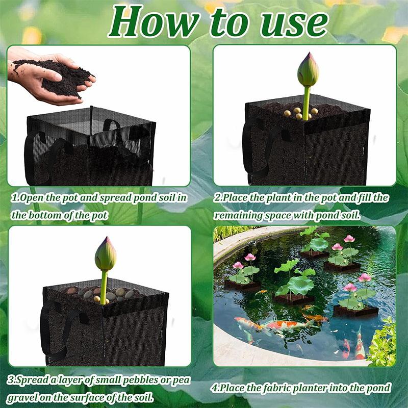 4 Stück schwarze Mesh-Teichpfl – Aquarium Planted Aquarium Bewertung und Preis